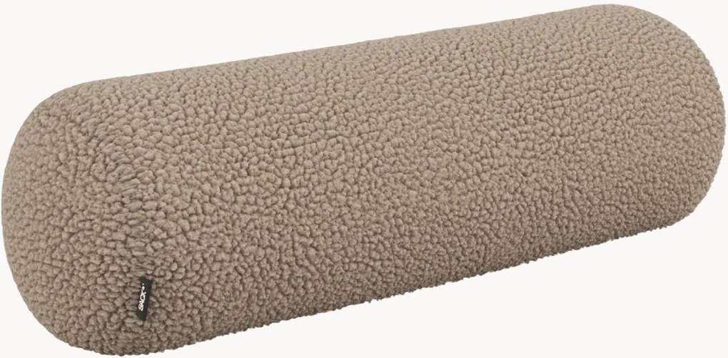 Cuscino cilindrico per divano in teddy-bouclé Soft