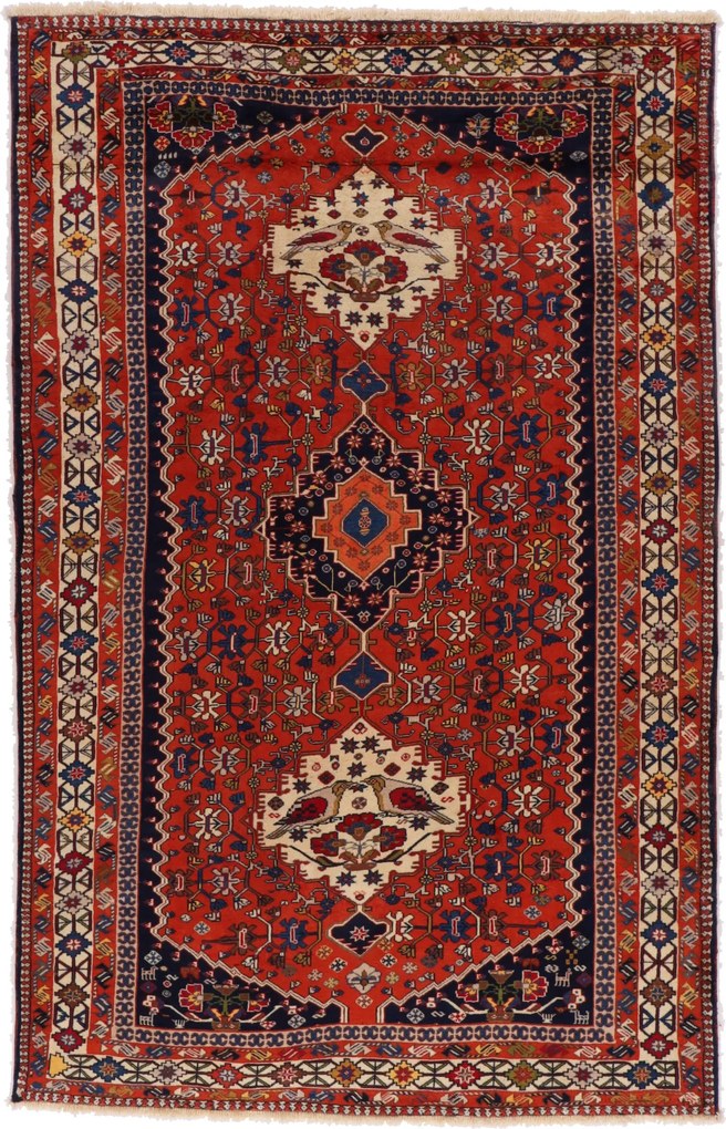 Shiraz Tappeto persiano 320x210 (Iran) Annodato A Mano
