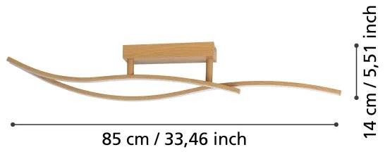 Eglo 901211 - Plafoniera LED GRISOLIA LED/12W/230V 4000K beige