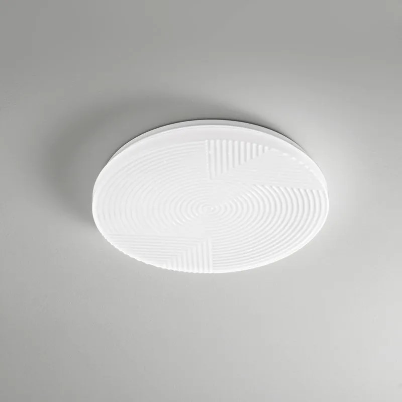 Plafoniera LED Stream, bianco Ø 48 cm LUCE AMBIENTE DESIGN