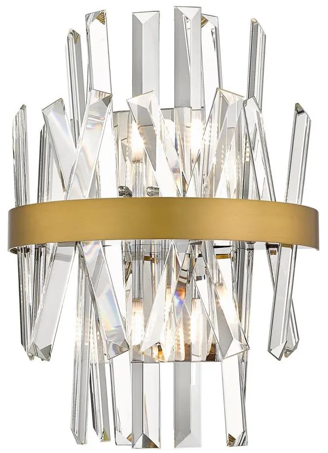 Zuma Line W0567-02D-B57G - Applique CONSTANTINOPLE 2xG9/28W/230V oro