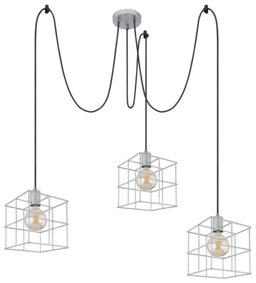 Globo 15530Z-3H1 - Lampadario a sospensione con filo MERRIL 3xE27/60W/230V