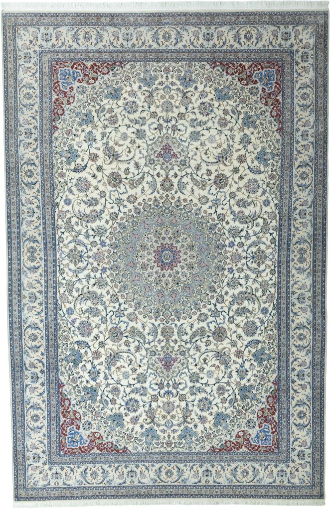 Nain Tappeto persiano 260 x 400 Beige (Iran) Annodato A Mano