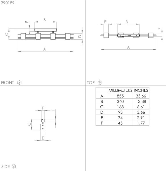 Eglo 390189 - Lampadario a plafone LEVANTARA 4xE27/40W/230V nero/marrone