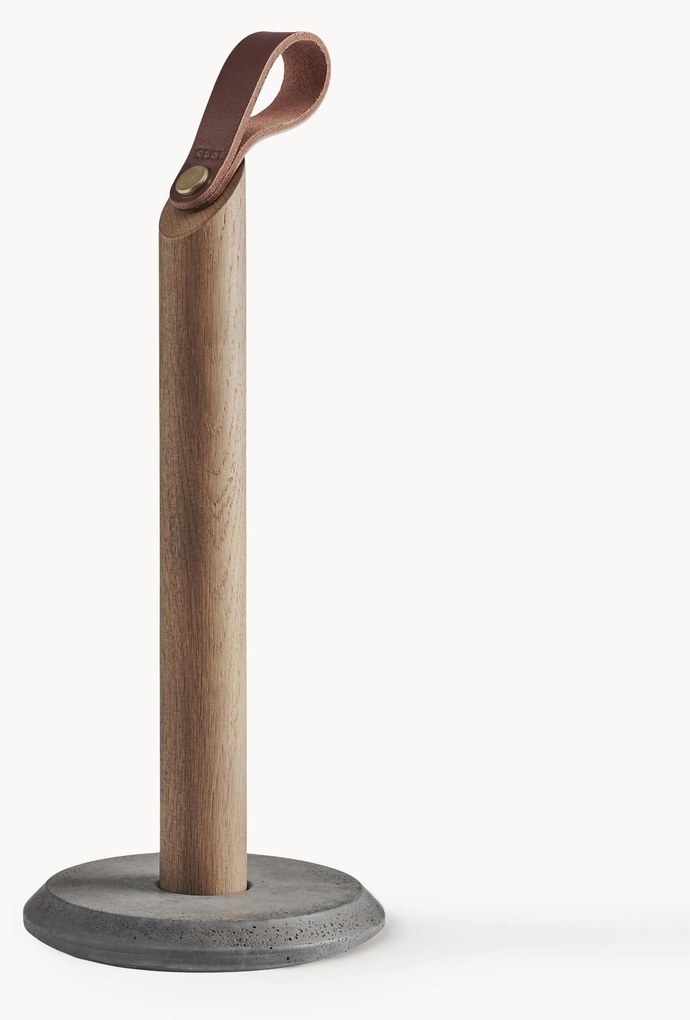 Portarotolo da cucina in legno di quercia Grab