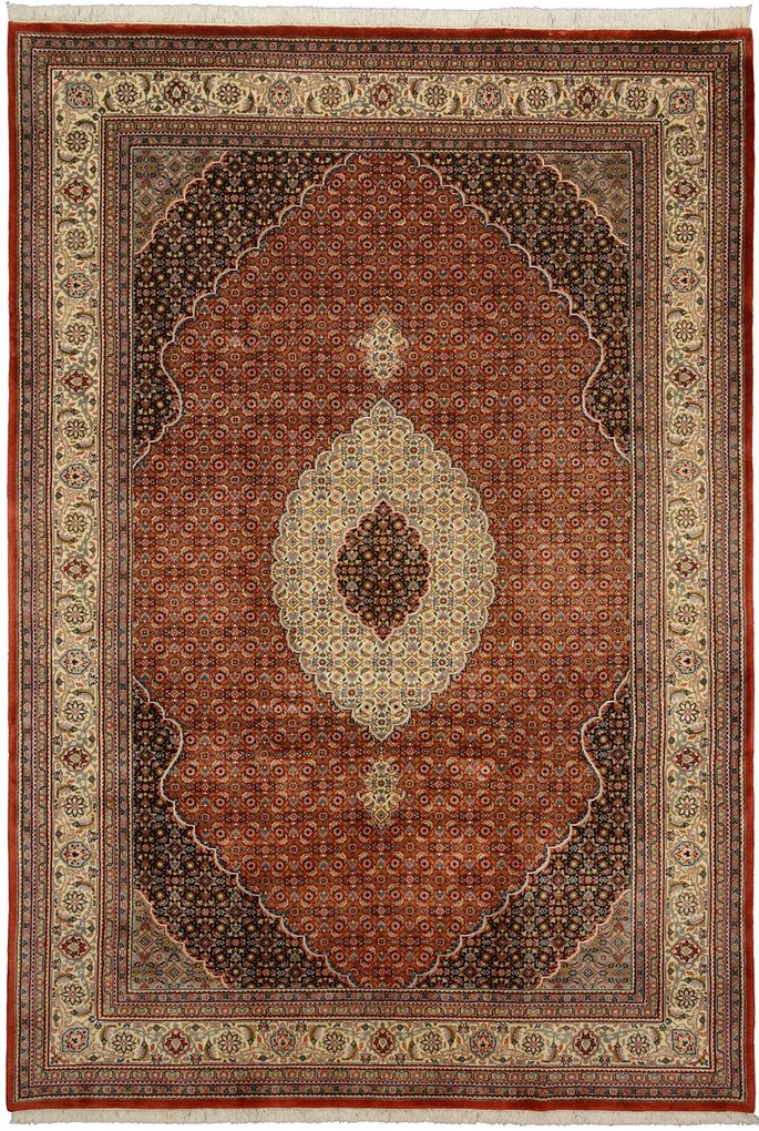 Tabriz Tappeto orientale 350 x 250 Rosso (Indian) Annodato A Mano