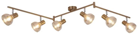 Rabalux 5553 - Faretto HOLLY 6xE14/40W/230V oro