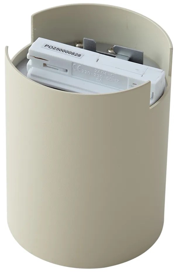 Faretto moderno beige per sistema a binario monofase - Iconic Rondoo Up