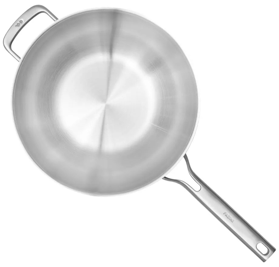 Padella wok in acciaio inox con coperchio ø 30 cm Lucca 3.0 – FABINI