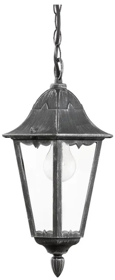 Eglo 93455 - Lampada a sospensione da esterno NAVEDO 1xE27/60W/230V IP44