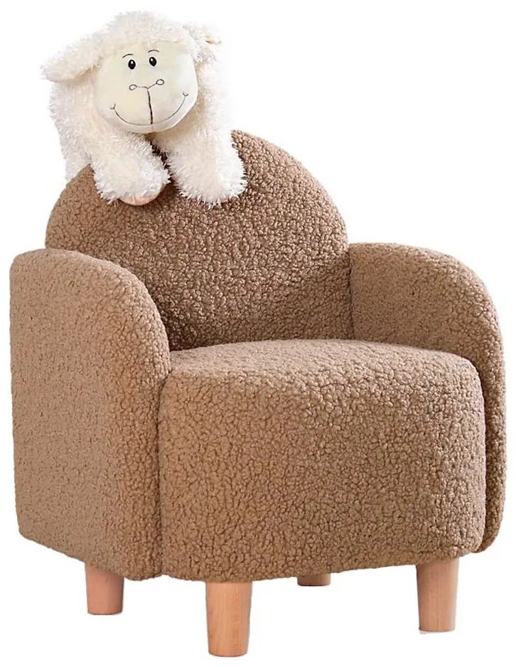 Poltroncina per bambini DORY, marrone