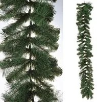 Festone Boa Natalizio Ghirlanda Natale Verde Decorazione Addobbi Cermis 180 cm Lunghezza: 270 cm