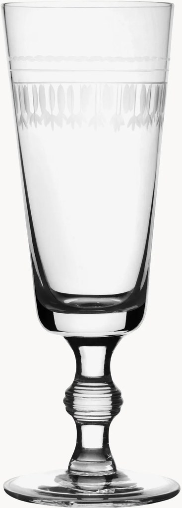 Set di 4 flute da champagne in cristallo soffiato Ovals