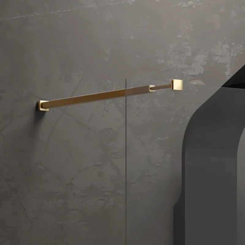 Box doccia 90x90 walk-in telaio oro | KW4000G - KAMALU