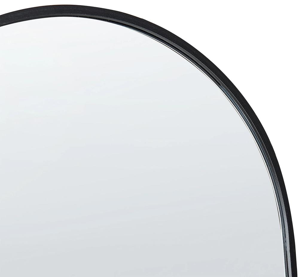 Specchio da terra nero 150 x 36 cm BAGNOLET Beliani