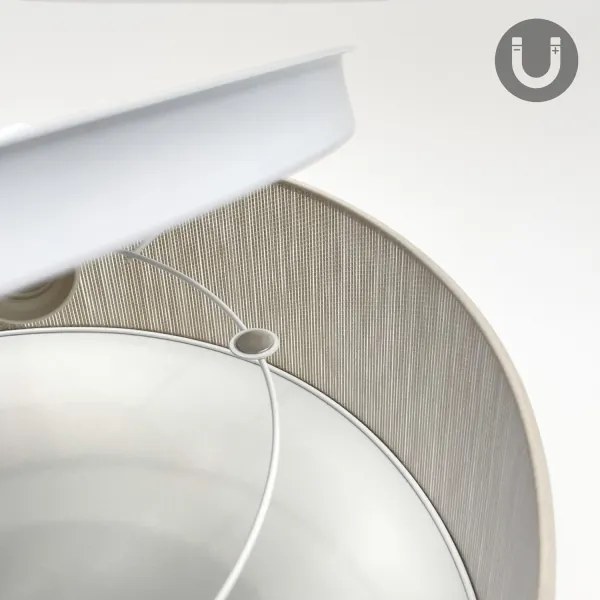 Plafoniera SIRJA 1xE27/15W/230V Ø 35 cm beige