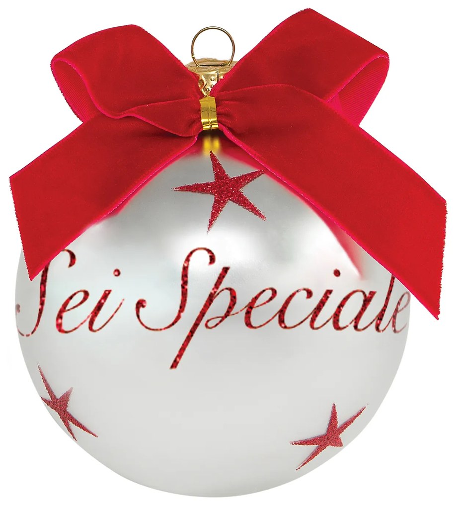 Pallina di Natale con scritta Sei Speciale 10 cm