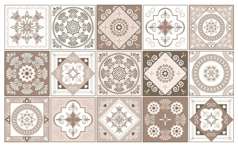 Set di 15 adesivi murali decorativi , 20 x 20 cm Ezeiza - Ambiance