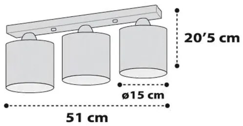 Dalber D-41413S - Plafoniera per bambini NUVOLE 3xE27/60W/230V