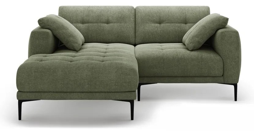 Divano angolare verde (con penisola a sinistra/con chaise lounge) Bemy – Micadoni