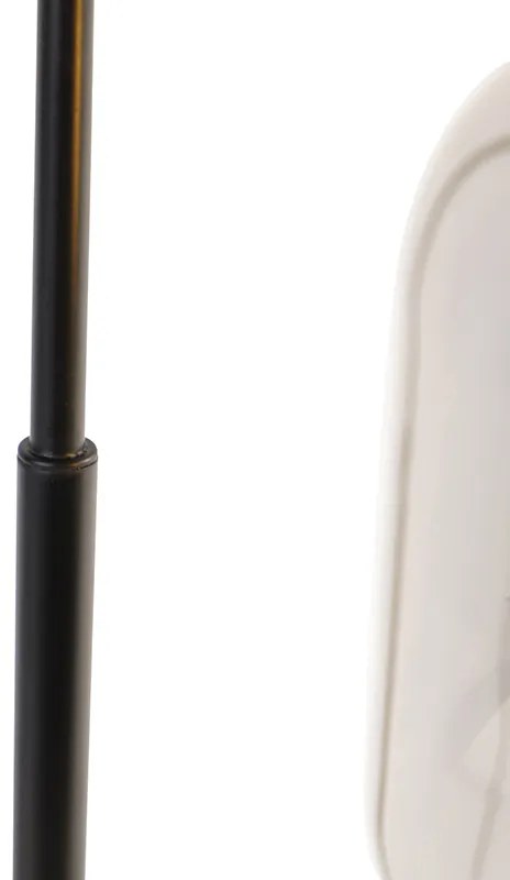 Lampada da tavolo di design nera con vetro oro e fumé - Zuzanna