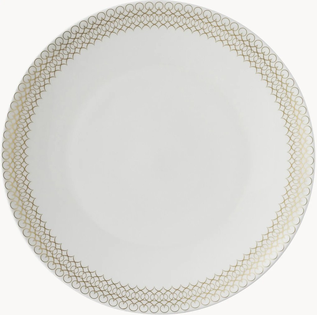 Set di 6 piatti piani in Bone China Jade