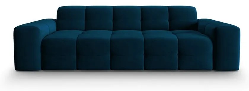 Divano in velluto blu scuro 222 cm Kendal - Micadoni Home