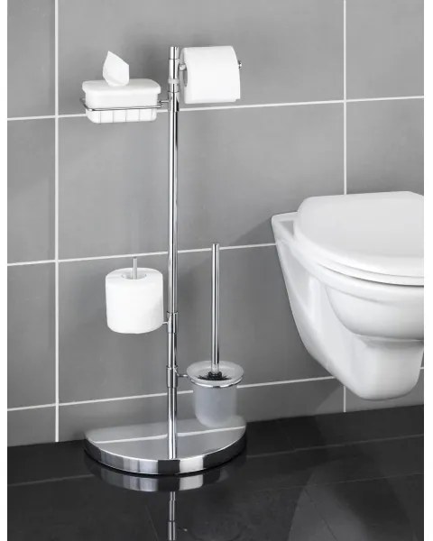 WENKO 196022500 - Centro da toilette SPACE MARVEL 34x84,5 cm argento/satinato