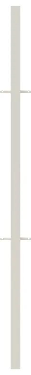 Palo intermedio in ferro finitura verniciato Bianco H 140 cm x L 4 cm x P 4 cm