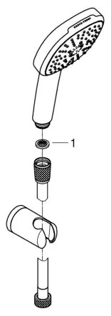 GROHE 26176001 - VITALIO COMFORT 110 Doccia Set 110 mm Polished cromo