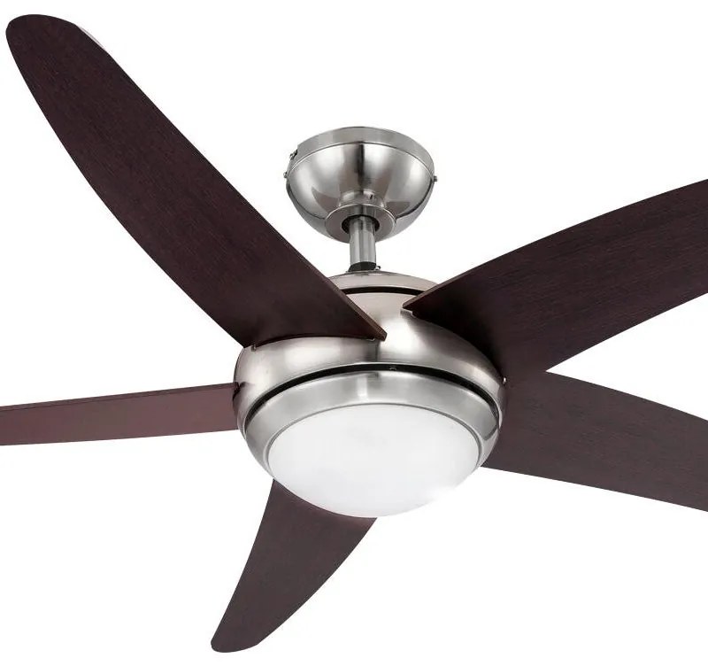 Ventilatore da soffitto Fabiola marrone, D. 100 cm GLOBO