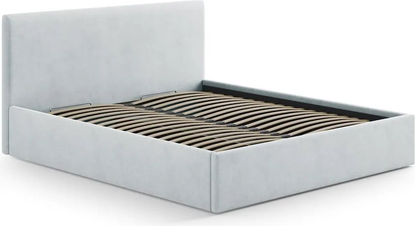 Testiera grigio chiaro in imbottito 170,5x100 cm Remo – Micadoni