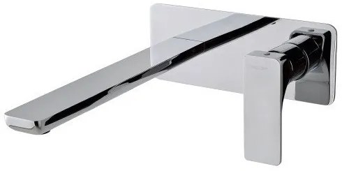 Treemme Hask miscelatore monocomando lavabo incasso 230mm senza parte incasso cromo