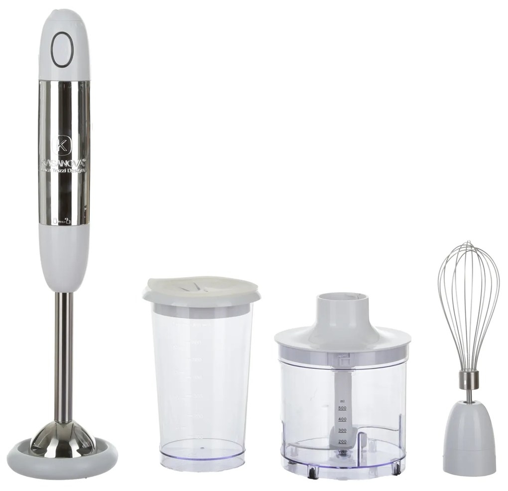 Set frullatore con accessori bianco 400 W design Luca Trazzi