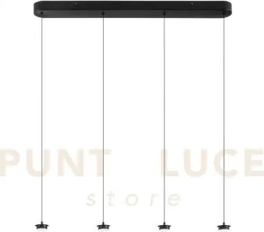 Struttura nero opaco in metallo per lampadario a sospensione comple...