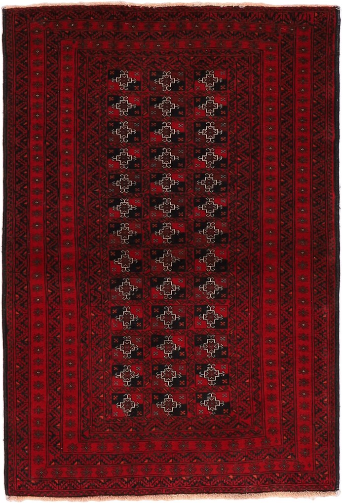 Turkmen Tappeto 150x100 (Afghanistan) Annodato A Mano