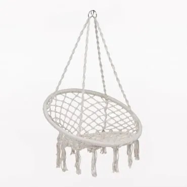 Poltrona Sospesa Da Giardino Bahli Bianco Antico - Sklum