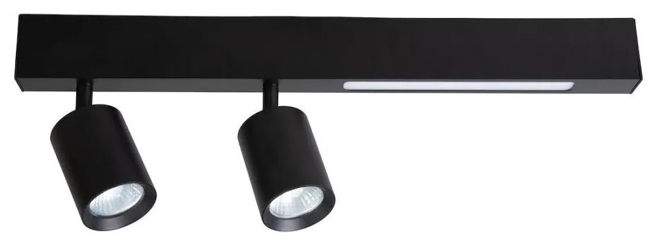 Faretto LED MAGNET LED/5W/230V + 2xGU10/60W 3000/4000K nero