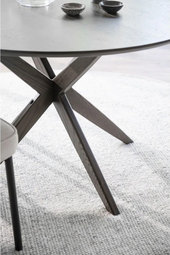 Tavolo da pranzo rotondo con piano in rovere 120x120 cm Calverton - Rowico