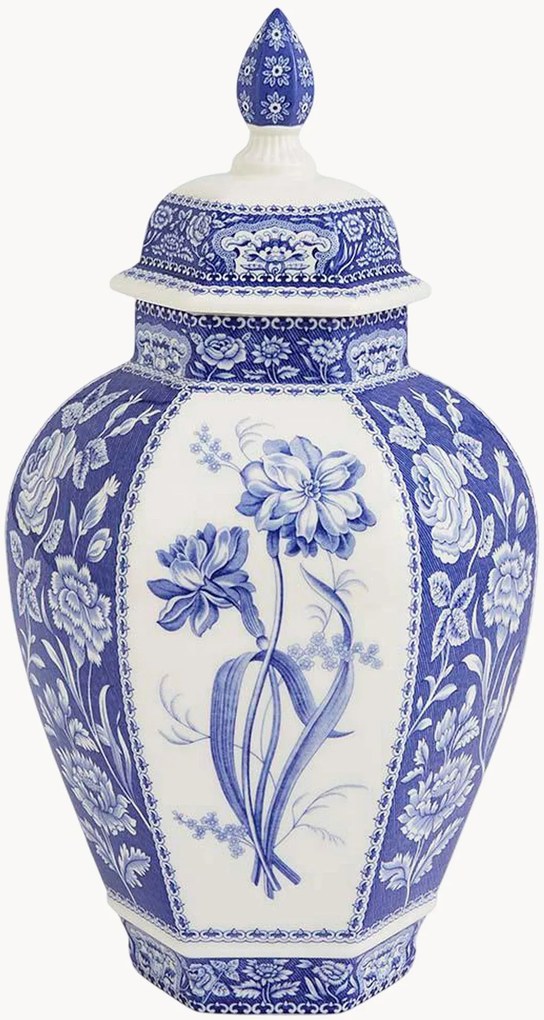 Vaso in porcellana Blue Italian Floral, alt. 40 cm