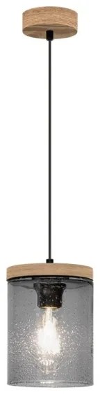 Spot-Light 161859151 - Lampadario a sospensione con filo MONSUN 1xE27/60W/230V pino