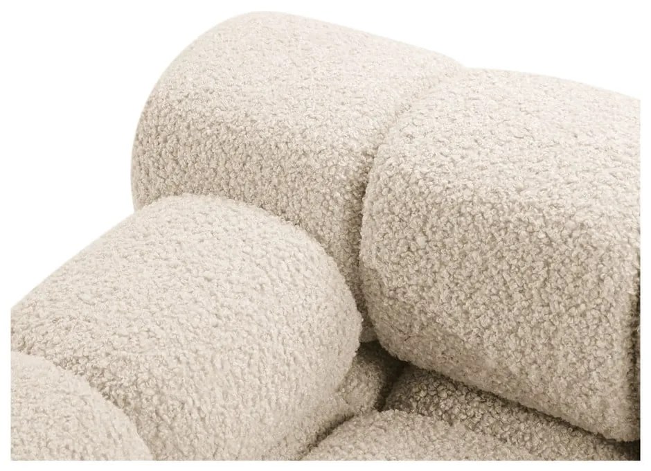 Modulo divano in bouclé beige (angolo sinistro) Bellis - Micadoni Home