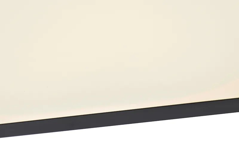 Plafoniera moderna nera con LED integrato 120 cm - Liv