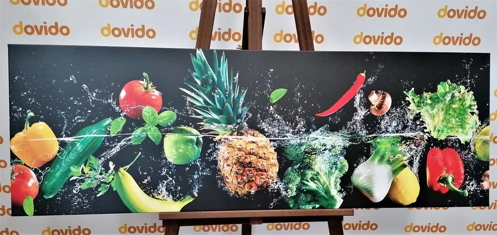 Quadro su tela – Frutta e verdura biologica