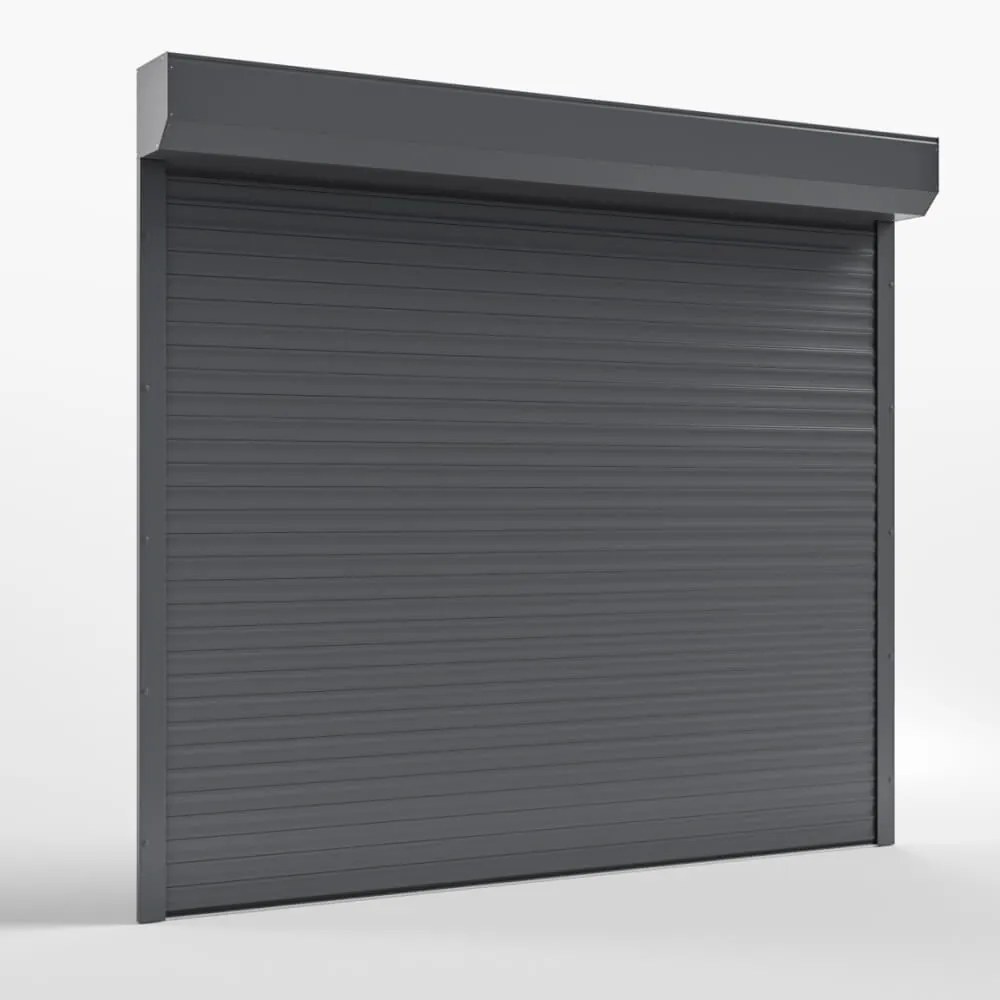 Saracinesca garage, avvolgibile, 5 m, modello basic, grigio antracite, elettrica, 5000x2000 mm, configurabile su misura