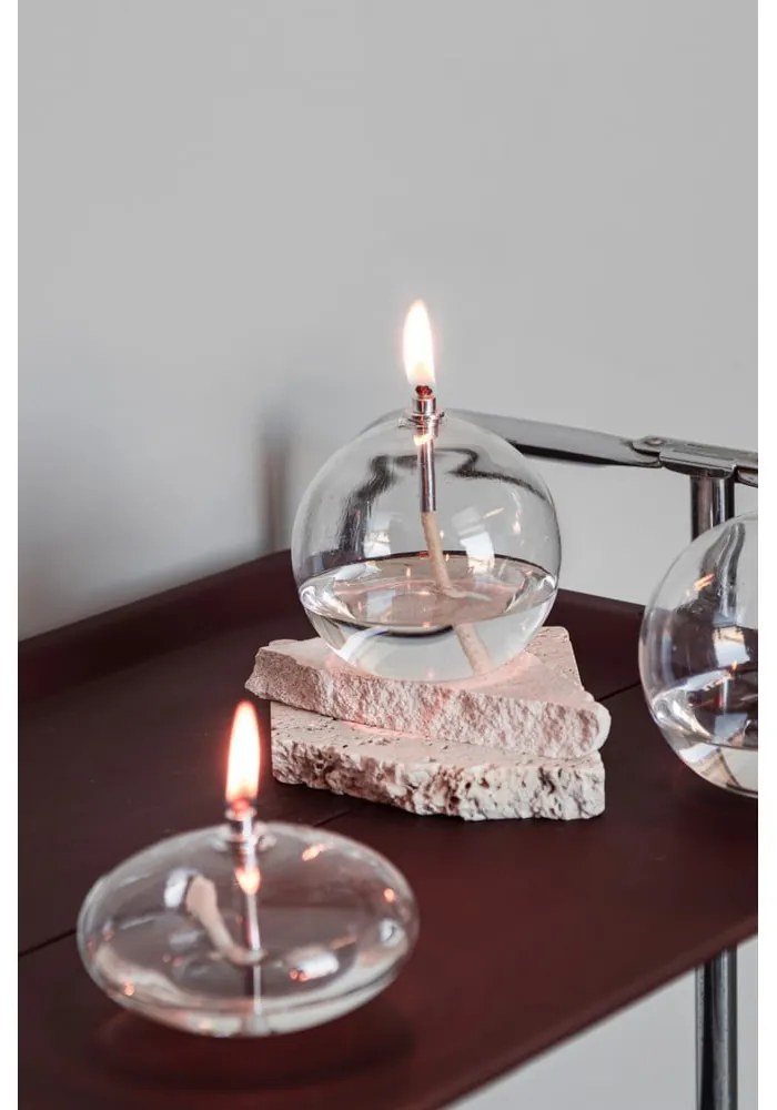 Lampada a olio in vetro (altezza totale 10 cm) Aura – Mette Ditmer Denmark