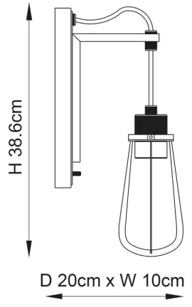 Endon 80950 - Applique URBAN 1xE27/6W/230V nero
