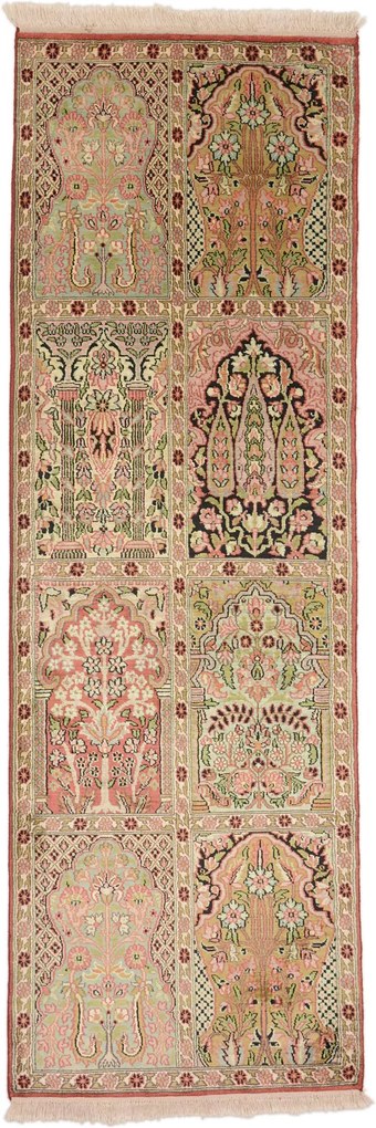 Cashmere Silk Tappeto 190x60 (Indian) Annodato A Mano