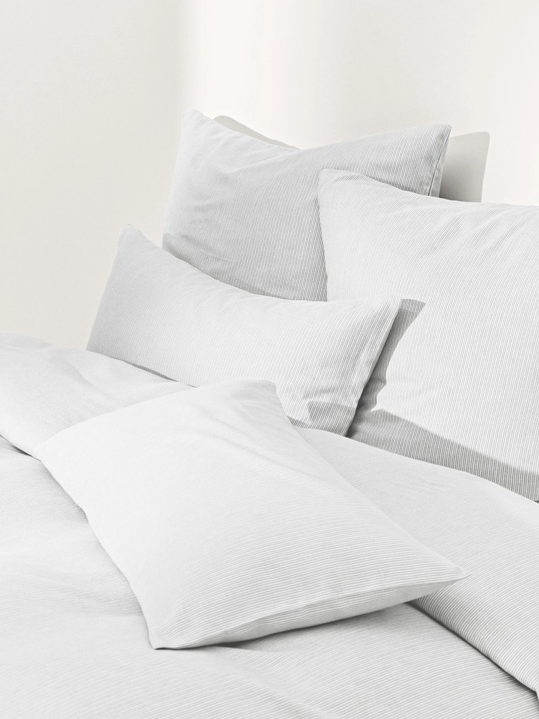 Copripiumino in flanella a righe sottili Javon