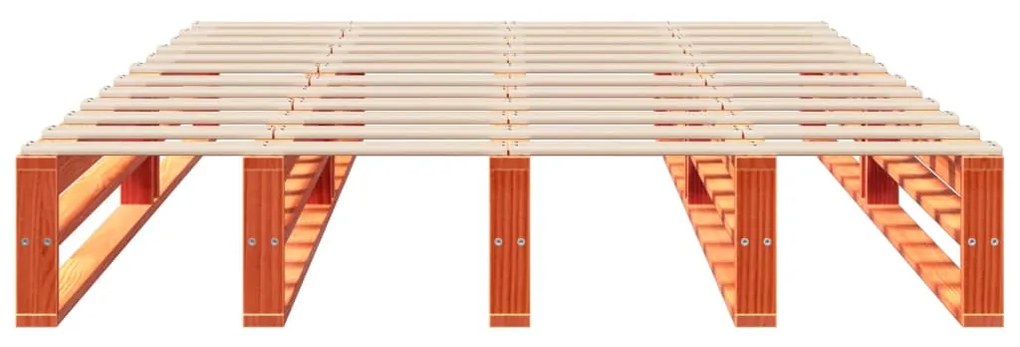 Letto senza materasso marrone cera 140x190 cm in legno di pino